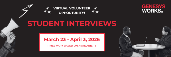 Genesys Works Volunteer Opportunity